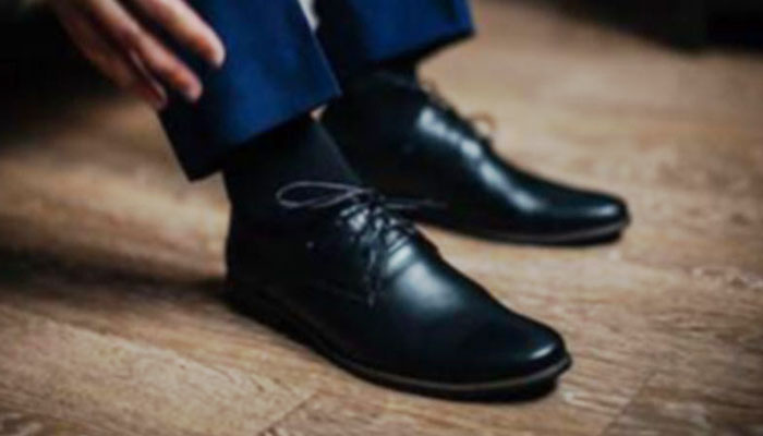 Black Shoe With Matching Socks